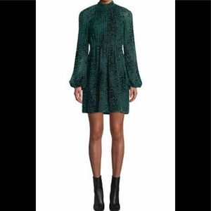 ALC green velvet dress